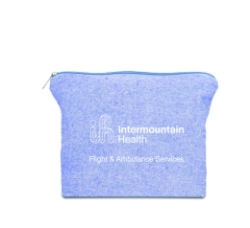 4oz Recycled Cotton Pouch - Blue 